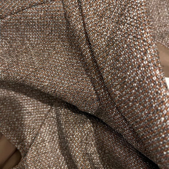 Vintage London Times Dark Academia Brown Tweed School Girl Preppy MIDI Dress 4 - Picture 4 of 7